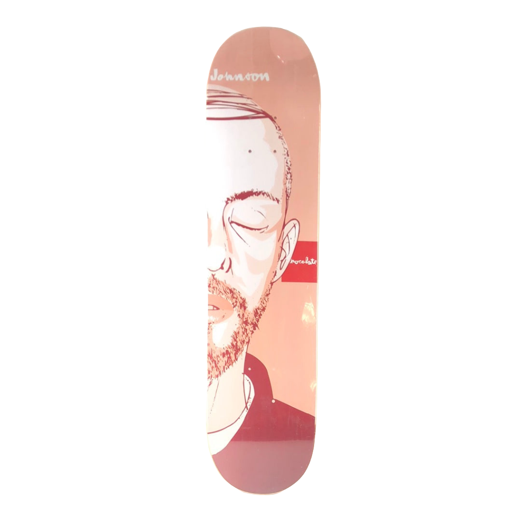 chocolate チョコレート マークジョンソン　スケボー　スケートボード Chocolate Marc Johnson Portrait Pink Red White Size 7.5