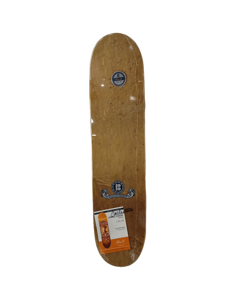 Plan-B Darrell Stanton Shepard Obey Rip Brown Tan White Size 7.75" Vintage NOS Deck