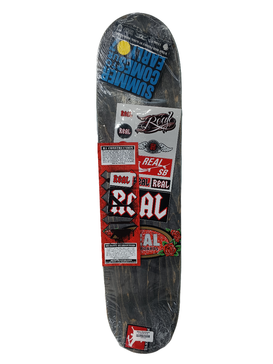 Real Skateboards Green White Black Size 7.8