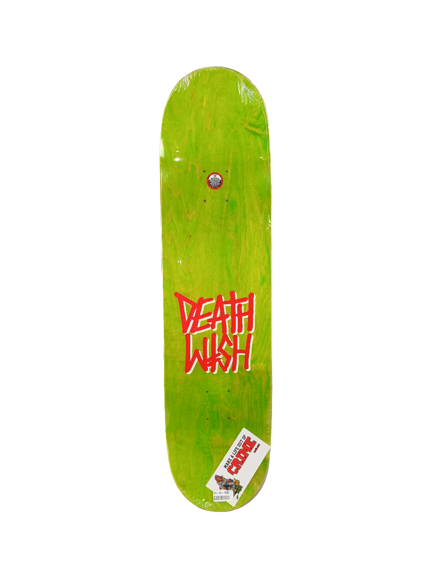 Deathwish Erik Ellington Colors Of Death 2 Black Gold Size 8.25 Vintage NOS Deck