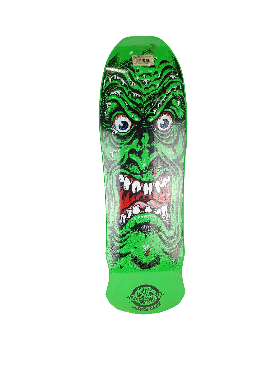 Santa Cruz Rob Roskopp Face Powerply Green Size 9.5'' Skateboard