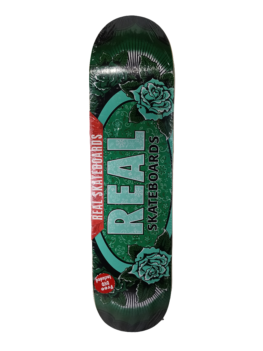 Real Skateboards Green White Black Size 7.8