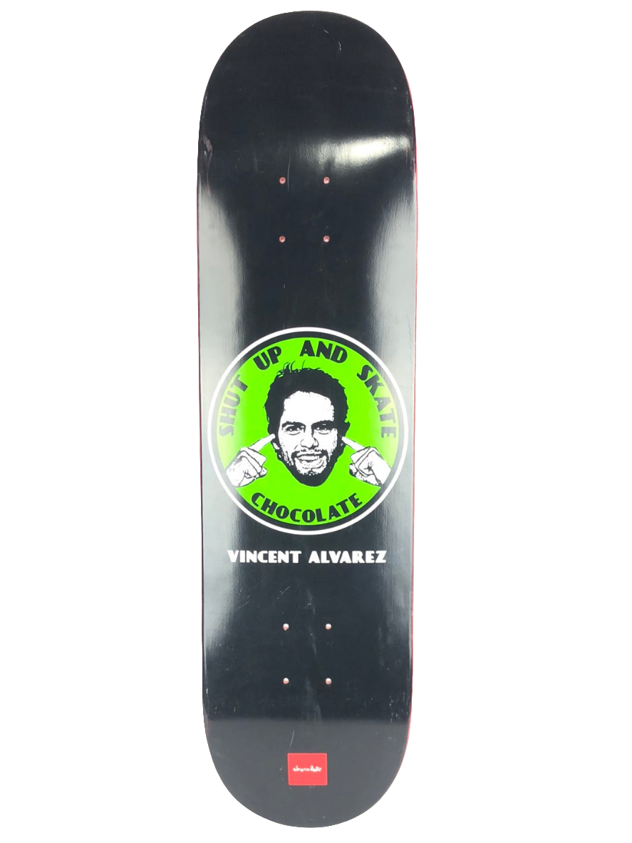 Chocolate Vincent Alvarez Shut Up And Skate Black/Green 8.25'' Skateboard Deck