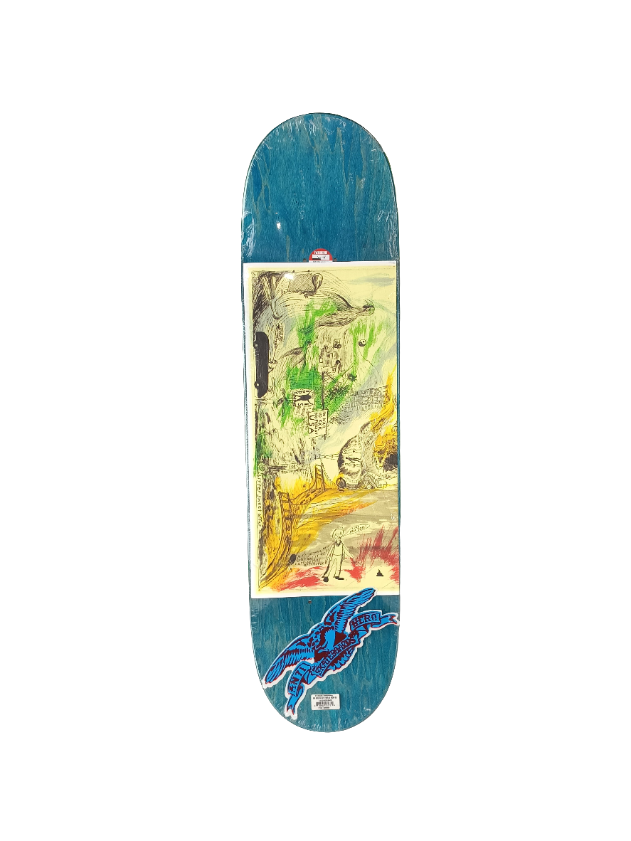 Anti-Hero Brian Anderson SF Then & Now Series Brown Woodgrain Multi Size 8.5 Vintage NOS Deck