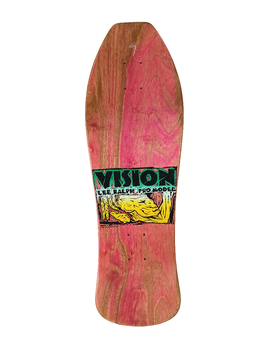 Vision Sports Lee Ralph Pro Model Contortionist Red Green Black Size 10.0 Original NOS Skateboard Deck