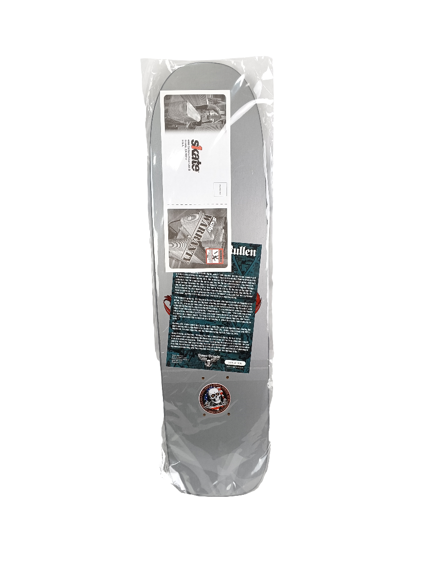 Powell Peralta Bones Brigade Rodney Mullen Series 12 Silver Gold White Freestyle Skateboard Deck