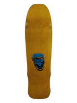 Santa Cruz Clause Grabke Melting Clock Woodgrain Brown Yellow Blue 9.38" Vintage NOS Deck