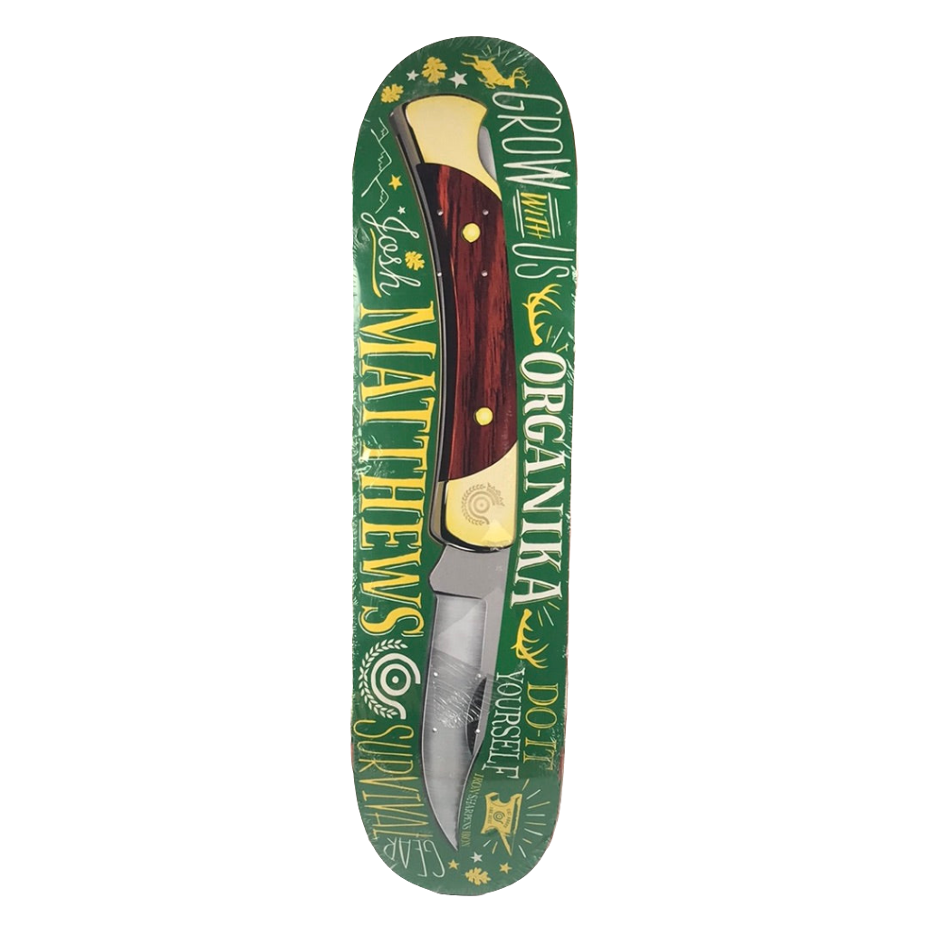 Organika Josh Matthews Grow With Us Knife Green/Yellow 8.25