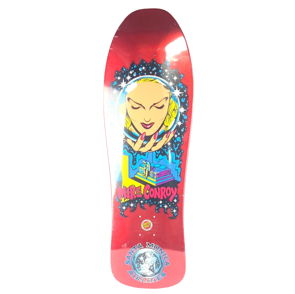 Santa Cruz Mike Conroy Crystal Ball Red/Multi 10'' Skateboard Deck