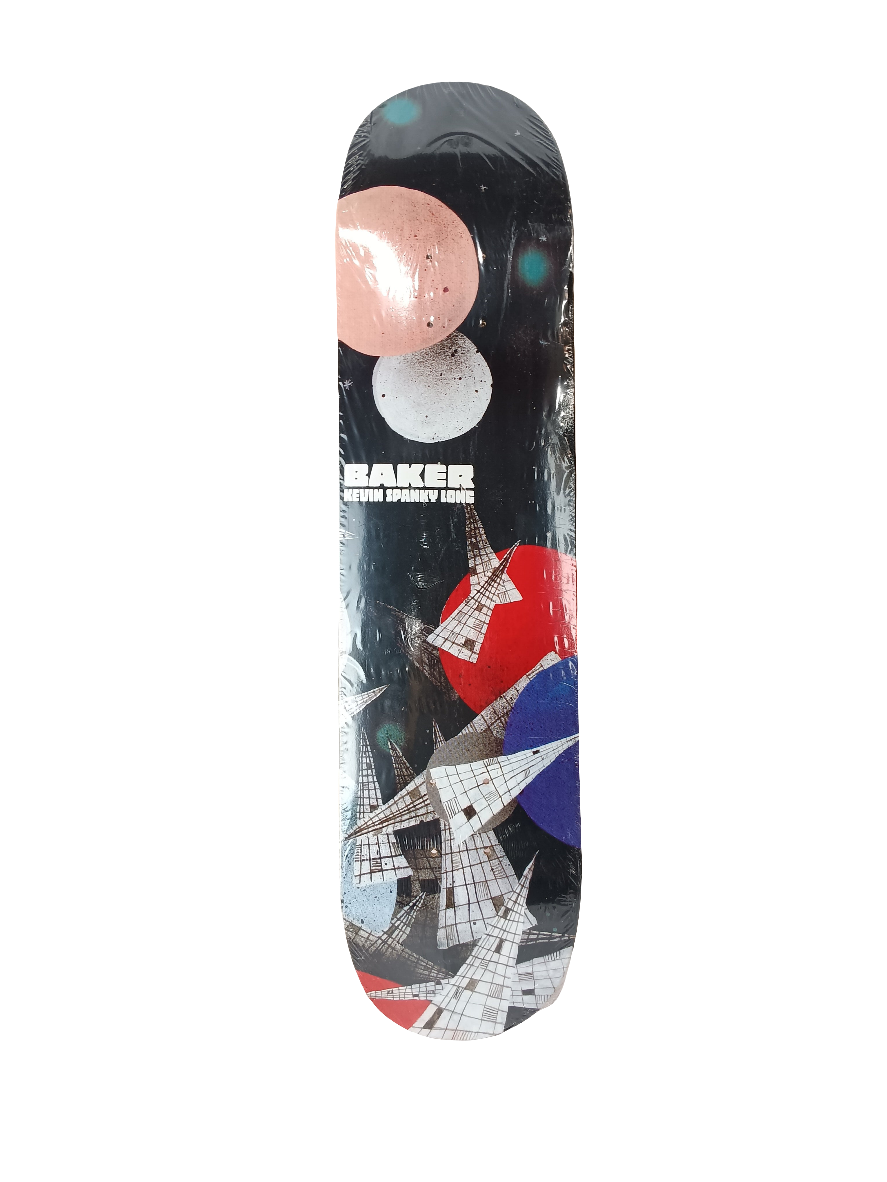 Baker Kevin Spanky Long Galaxy Black Multi Size 7.5" Vintage NOS Deck