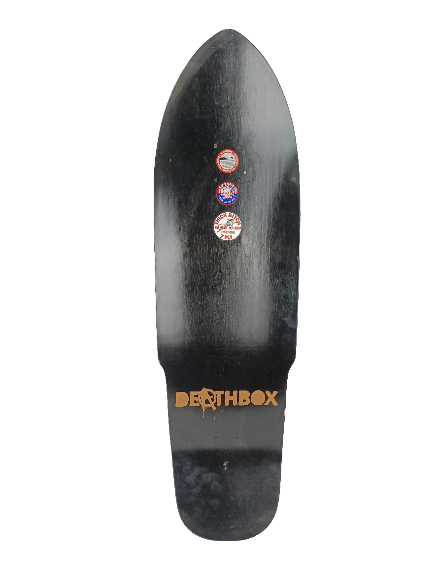 Deathbox Rocker Deathbox Dave Hackett Ez-Ryder 100% Skateboarder Black Purple White Si ...