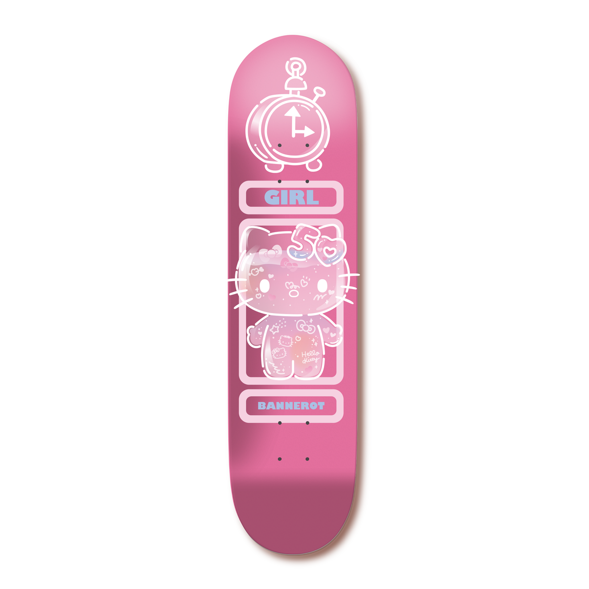 Girl x Hello Kitty 50th Anniversary Bannerot 8.5" Skateboard Deck