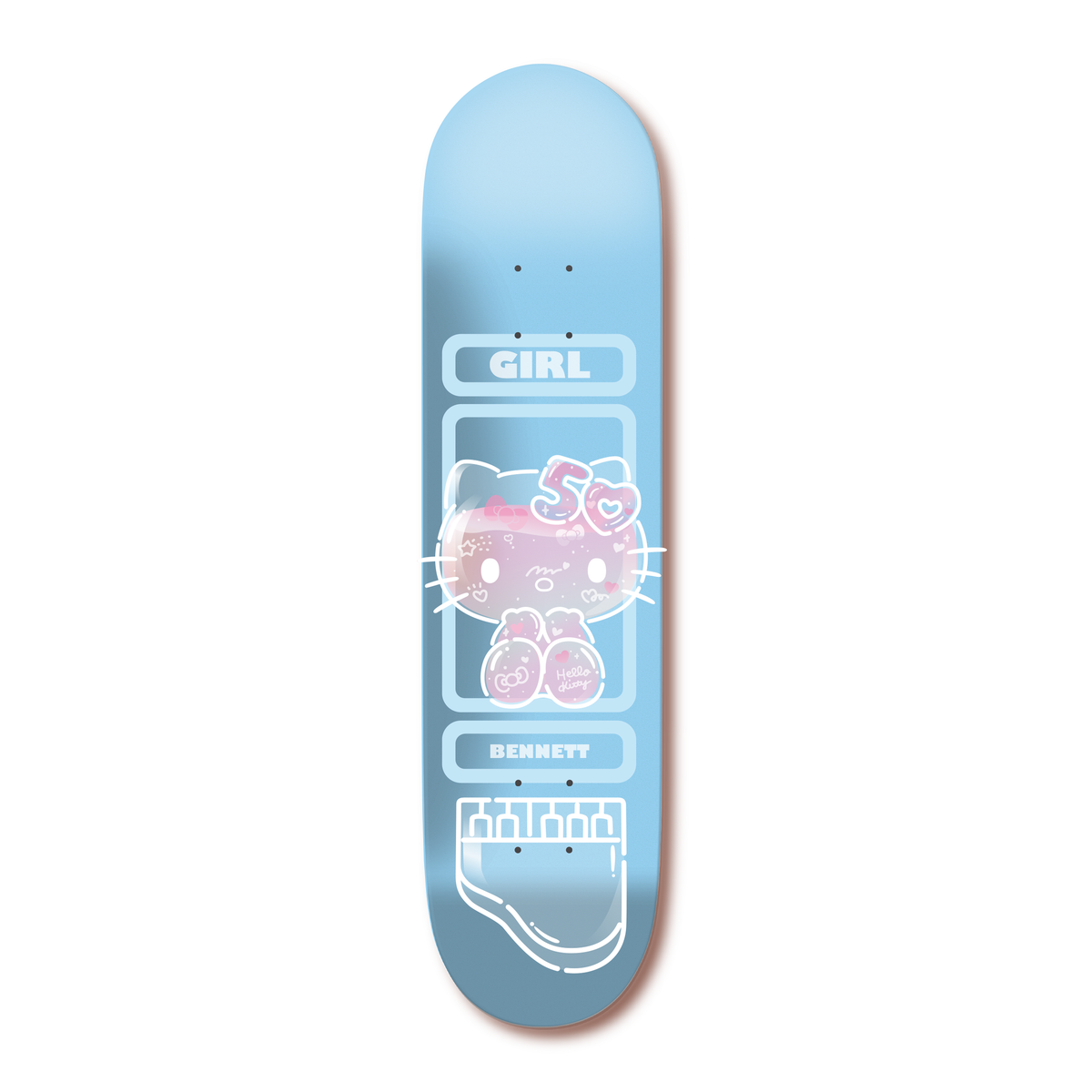 Girl x Hello Kitty 50th Anniversary Bennett 8.25" Skateboard Deck