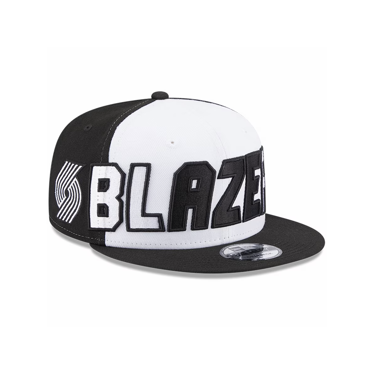 New Era Portland Blazers Back Half 9Fifty White/Black Snapback Hat