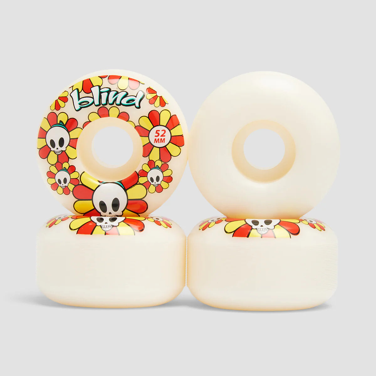 Blind Reaper Bloom Red Yellow 52mm Skateboard Wheels