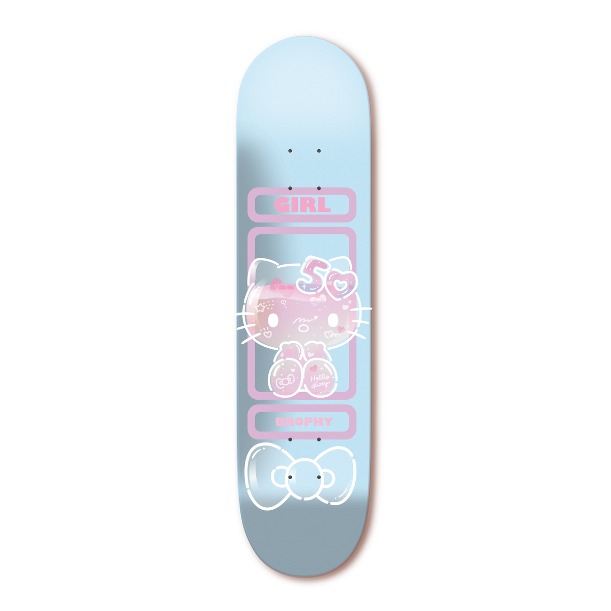 Girl x Hello Kitty 50th Anniversary Brophy 8.25" Skateboard Deck