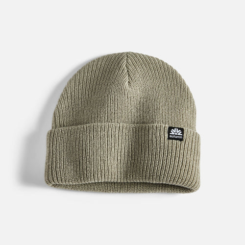 Autumn Simple Stone Grey Beanie