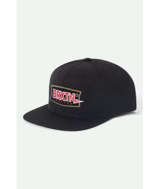 Brixton Lightning MP Black Snapback Hat