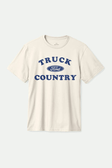 Brixton Ford Truck Country Wimbledon White S/s Shirt