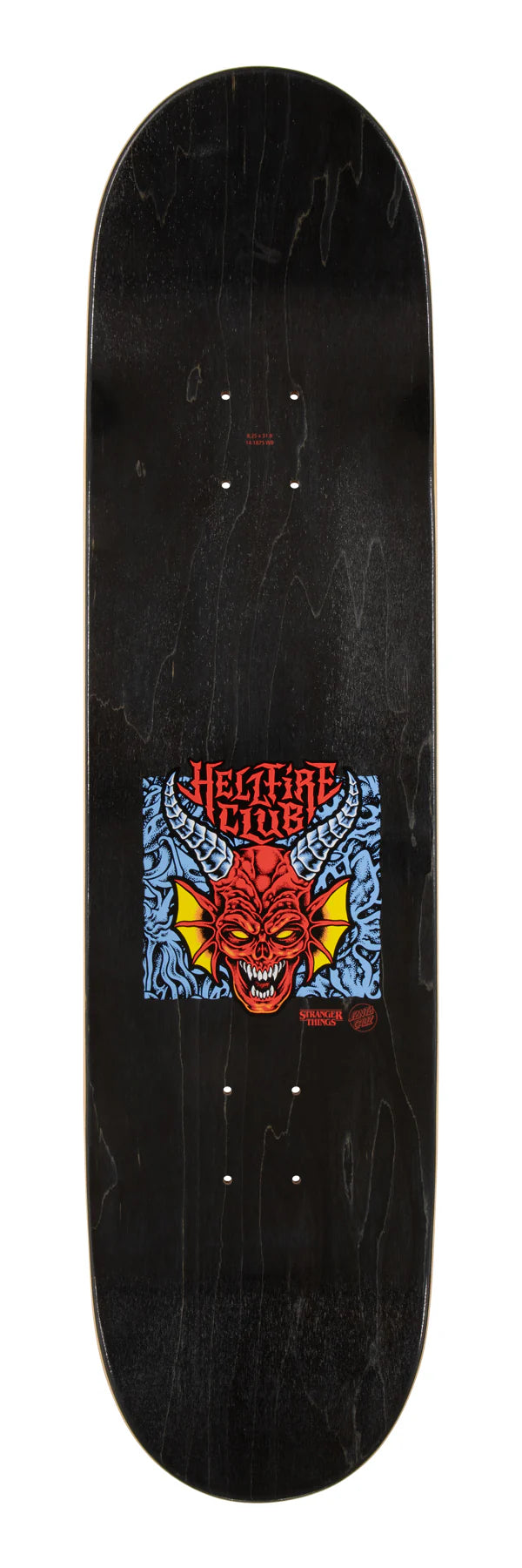 Santa Cruz Stranger Things Hellfire Club 8.25" Skateboard Deck