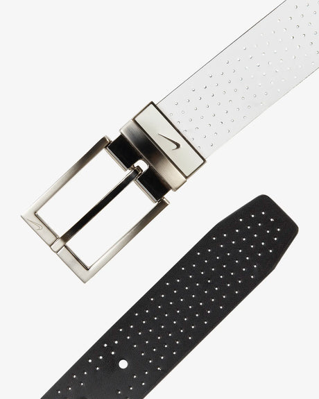 Nike Perforated White/Black Reversible Belt