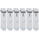 Stance Core 6 Pack Crew White Socks