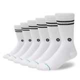 Stance Core 6 Pack Crew White Socks