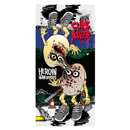 Heroin Curb Killer 9 Merged Egg Sticker – Long Beach Skate Co