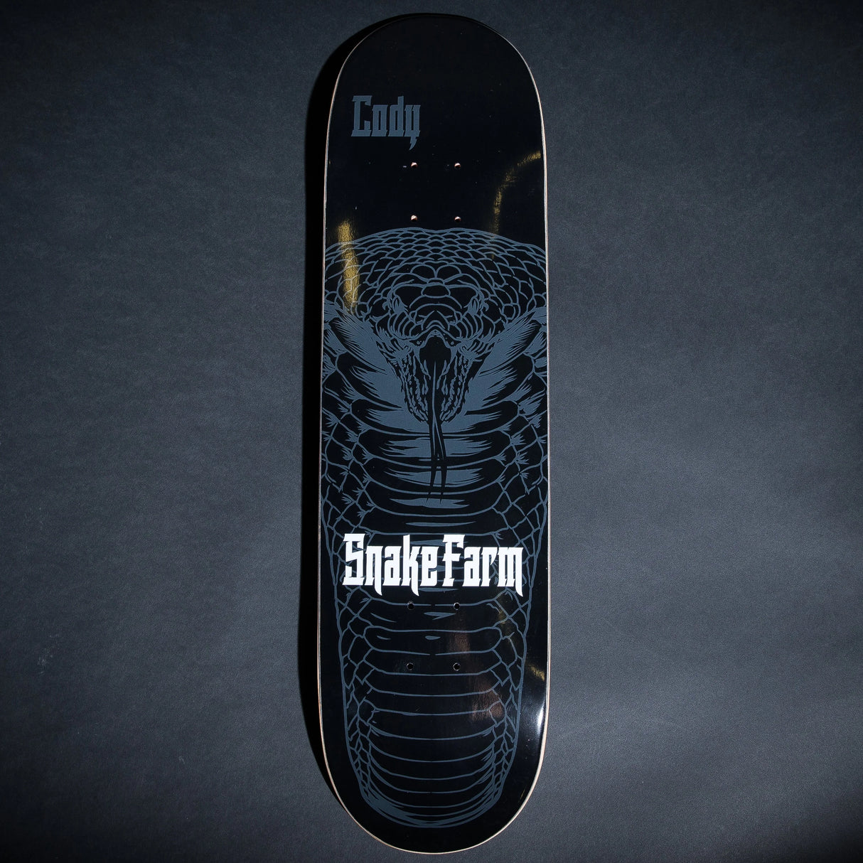 Snake Farm Co Cody McEntire Black Snake Moan Standard Shape Skateboard Deck