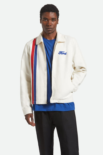 Brixton Ford Number One Wimbledon White Garage Jacket