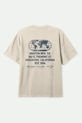 Brixton Union Heavyweight Cream Classic Wash Relaxed S/s Shirt