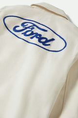 Brixton Ford Number One Wimbledon White Garage Jacket