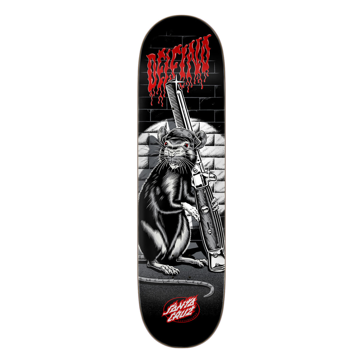 Santa Cruz Delfino Skate Rat Pro 8.25" Skateboard Deck