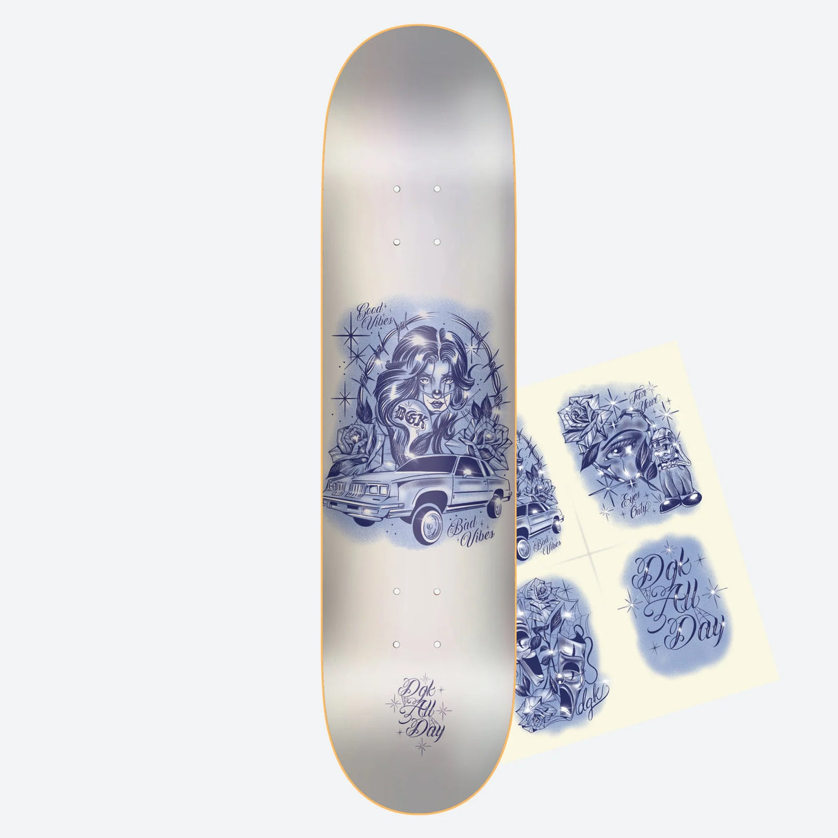 DGK x Han Carreon Vibes Pearlescent 8.25" Skateboard Deck