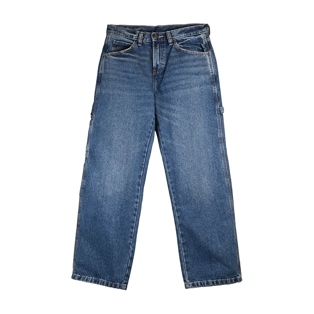 Dickies Worn In 1993 Carpenter Vickery Wash Denim Pants – Long