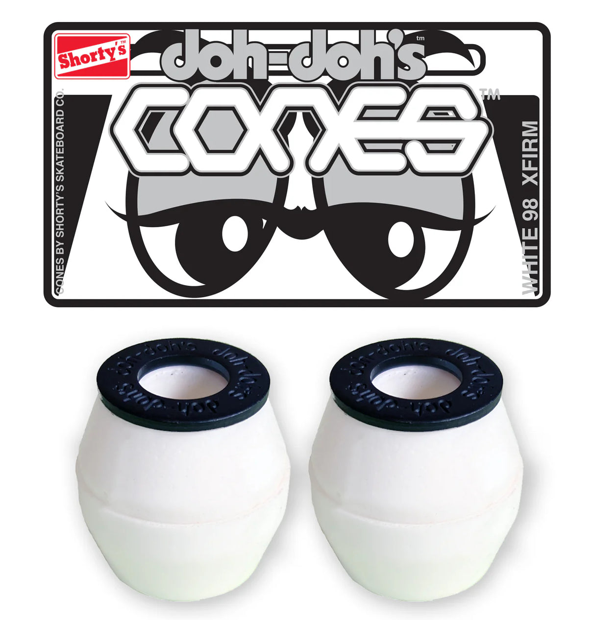 Shorty's Doh Doh Cones White 98 Really Hard Bushings