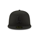 New Era Los Angeles Dodgers LA Black/Black Grey Undervisor 59Fifty Fitted Hat