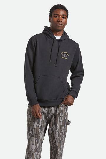 Brixton Ford Built Tough Burnt Rubber Hooded Sweatshirt