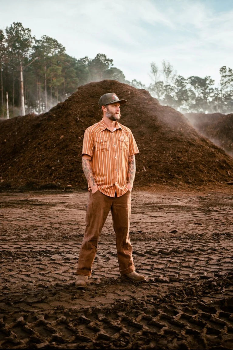 Seager El Ranchero Desert Rust Button Up S/s Shirt