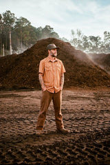 Seager El Ranchero Desert Rust Button Up S/s Shirt