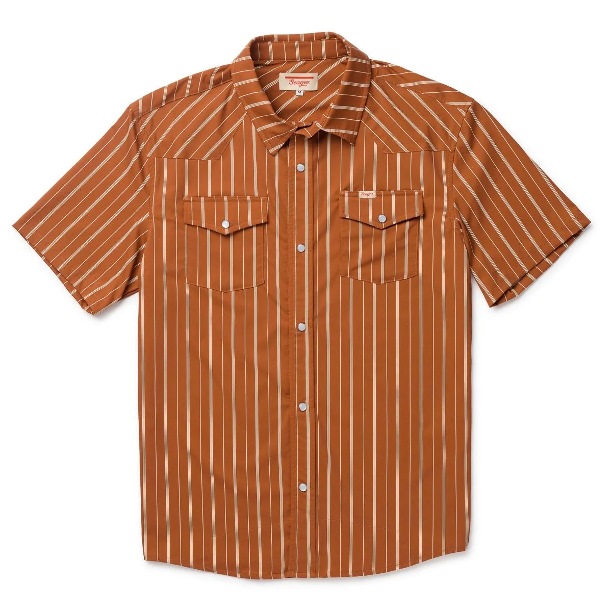 Seager El Ranchero Desert Rust Button Up S/s Shirt