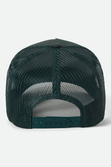 Brixton Hubal C NP MP Primal Green Trucker Snapback Hat