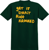 Krooked Strait Eyes Forest Green/Gold S/S Shirt