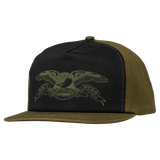 Anti Hero Basic Eagle Olive/Black Snapback Hat