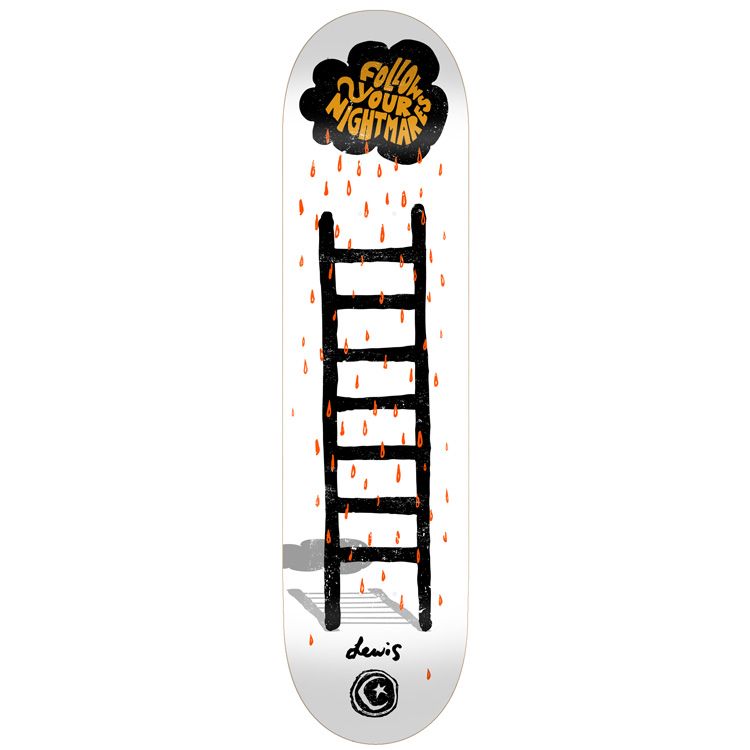 Foundation Julian Lewis Nightmares 8.25" Skateboard Deck