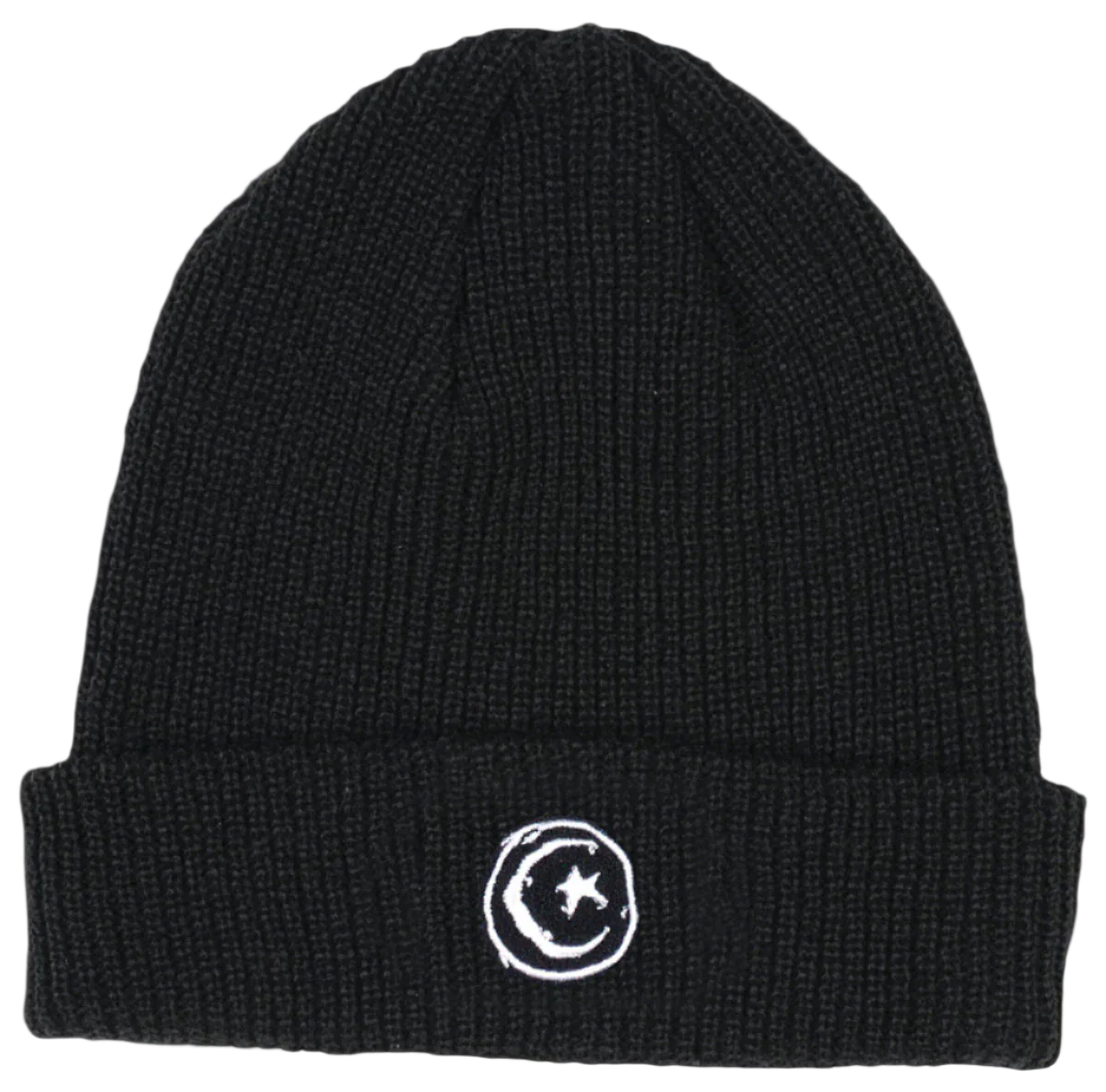 Foundation Star & Moon Black  Beanie