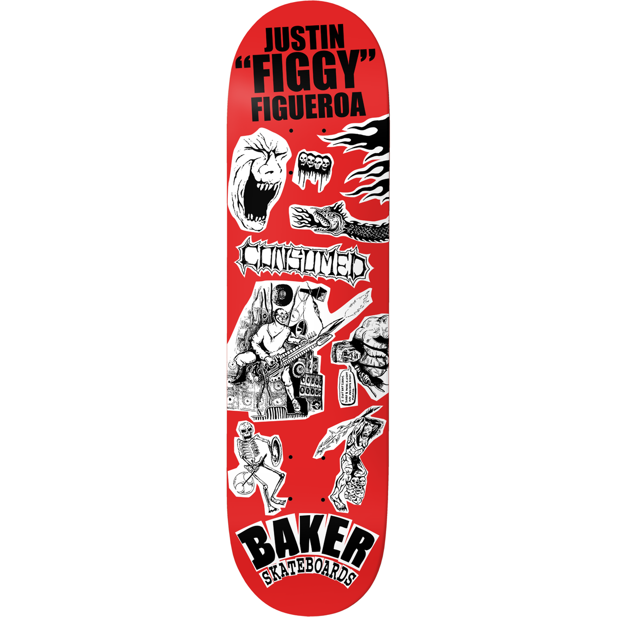 Baker Figgy Divine Evil 8.38" Skateboard Deck