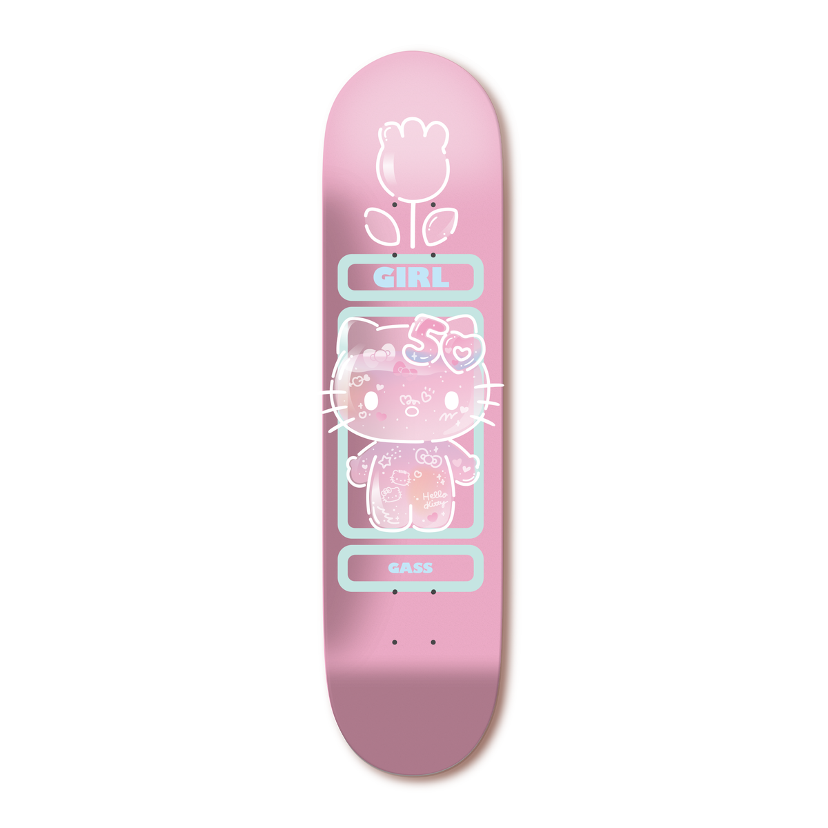 Girl x Hello Kitty 50th Anniversary Gass 8.125" Skateboard Deck