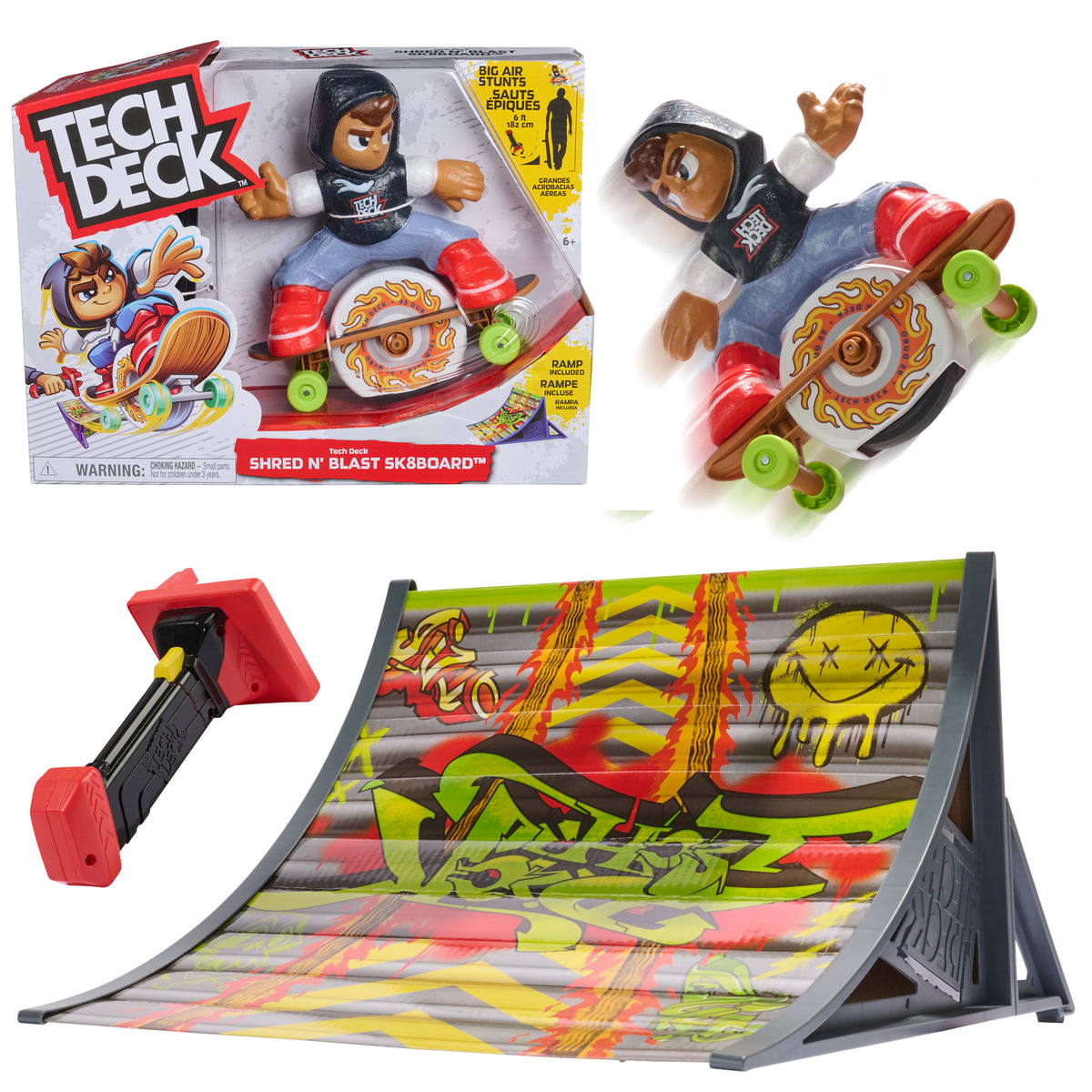 Tech Deck Shred N’ Blast Motorized Skateboard