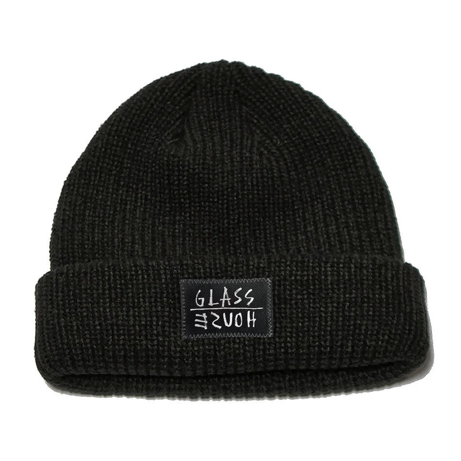 Glass House Memo Black Beanie